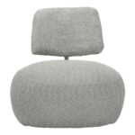 Πολυθρόνα Stonie pakoworld μπουκλέ ύφασμα σε φυστικί απόχρωση 67x73x67εκ - Image 3