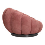 Πολυθρόνα περιστρεφόμενη Nester pakoworld μπουκλέ ύφασμα σε απόχρωση σάπιο μήλο 98x97x69εκ - Image 2