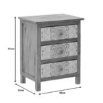 Συρταριέρα Inart 3-50-245-0017 ξύλο φυσικό-λευκό 50x32x61εκ - Image 4