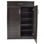 Παπουτσοθήκη-ντουλάπι SANTE pakoworld 20 ζεύγων χρώμα wenge 80x37x123εκ - Image 5