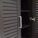 Παπουτσοθήκη-ντουλάπα SANTE pakoworld 21 ζεύγων χρώμα wenge 60x37x183εκ - Image 4