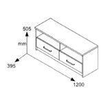 Έπιπλο τηλεόρασης OLYMPUS pakoworld χρώμα castillo-toro 120x39,5x50εκ - Image 3