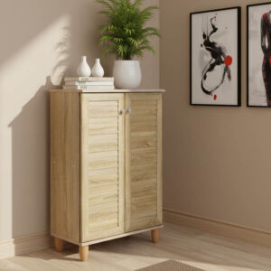 Παπουτσοθήκη-ντουλάπι SANTO pakoworld 10 ζεύγων χρώμα sonoma 60x34