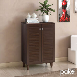 Παπουτσοθήκη-ντουλάπι SANTO pakoworld 10 ζεύγων χρώμα καρυδί 60x34