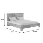 Φοιτητικό πακέτο επίπλων υπνοδωματίου OLYMPUS A pakoworld σετ 5τεμ σε antique ανθρακί απόχρωση - Image 6