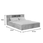 Φοιτητικό πακέτο επίπλων υπνοδωματίου OLYMPUS B pakoworld σετ 4τεμ σε antique ανθρακί απόχρωση - Image 5