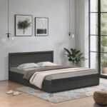 Κρεβάτι Olympus pakoworld με συρτάρι σε wenge απόχρωση 140x200εκ - Image 2