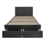 Κρεβάτι Olympus pakoworld με συρτάρι σε wenge απόχρωση 140x200εκ - Image 6