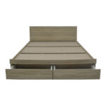 Κρεβάτι Olympus pakoworld με συρτάρι σε sonoma απόχρωση 160x200εκ - Image 6
