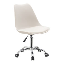 Καρέκλα γραφείου εργασίας Gaston II pakoworld PP-PU λευκό