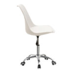 Καρέκλα γραφείου εργασίας Gaston II pakoworld PP-PU λευκό - Image 4