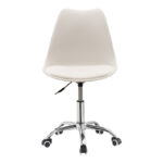 Καρέκλα γραφείου εργασίας Gaston II pakoworld PP-PU λευκό - Image 5