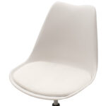 Καρέκλα γραφείου εργασίας Gaston II pakoworld PP-PU λευκό - Image 6