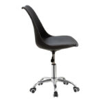 Καρέκλα γραφείου εργασίας Gaston II pakoworld PP-PU μαύρο - Image 4