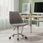 Καρέκλα γραφείου εργασίας Gaston II pakoworld PP-PU γκρι - Image 2