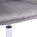 Καρέκλα γραφείου εργασίας Xever pakoworld βελούδο γκρι - Image 9