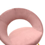 Καρέκλα Valentina pakoworld βελούδο σάπιο μήλο-χρυσό πόδι - Image 5