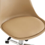 Καρέκλα γραφείου εργασίας Gaston II pakoworld pp-pu cappuccino 48x57x77-90εκ - Image 6