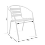 Πολυθρόνα Tade pakoworld μέταλλο ανθρακί 54x58x73εκ - Image 2