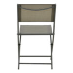 Καρέκλα Jeve pakoworld πτυσσόμενη μέταλλο-textilene σε ανθρακί απόχρωση 46x51x81εκ - Image 6