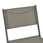 Καρέκλα Jeve pakoworld πτυσσόμενη μέταλλο-textilene σε ανθρακί απόχρωση 46x51x81εκ - Image 7