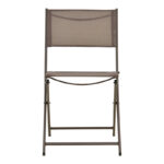 Καρέκλα Jeve pakoworld πτυσσόμενη σαμπανιζέ μέταλλο και textilene 46x51x81εκ - Image 5