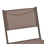 Καρέκλα Jeve pakoworld πτυσσόμενη σαμπανιζέ μέταλλο και textilene 46x51x81εκ - Image 6