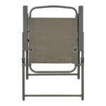 Καρέκλα πτυσσόμενη Vela pakoworld ανθρακί μέταλλο με σαμπανιζέ textilene 53x58x90εκ - Image 7