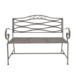 Παγκάκι Benko pakoworld μέταλλο σε μπρονζέ απόχρωση 114x45x95εκ - Image 2