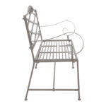 Παγκάκι Benko pakoworld μέταλλο σε μπρονζέ απόχρωση 114x45x95εκ - Image 3