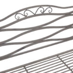 Παγκάκι Benko pakoworld μέταλλο σε μπρονζέ απόχρωση 114x45x95εκ - Image 4