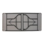 Τραπέζι catering-συνεδρίου Aprilia pakoworld λευκό μονοκόμματη επιφάνεια 198x90x74εκ - Image 3