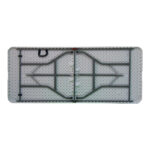 Τραπέζι catering-συνεδρίου Nedio pakoworld πτυσσόμενο-βαλίτσα λευκό μονοκόμματη επιφάνεια 180x70x74εκ - Image 2