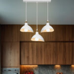 Φωτιστικό οροφής τρίφωτο Triha pakoworld pp σε λευκή απόχρωση 60x22x90εκ - Image 2