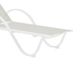 Ξαπλώστρα με μπράτσα Attain pakoworld λευκό αλουμίνιο και textilene σε μπεζ απόχρωση 191x64x32εκ - Image 4