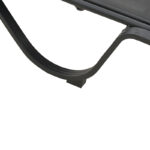 Ξαπλώστρα με μπράτσα Attain pakoworld αλουμίνιο και textilene σε ανθρακί απόχρωση191x64x32εκ - Image 8