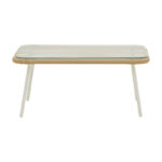 Σαλόνι Bonanza pakoworld σετ 4τμχ rattan μπεζ-αλουμίνιο λευκό - Image 9