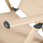 Πολυθρόνα Candor pakoworld cappuccino μέταλλο-textilene σε καφέ απόχρωση 51.5x63.5x107εκ - Image 3