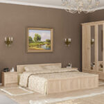 Κρεβάτι διπλό Rebecca pakoworld sonoma 160x200εκ - Image 2