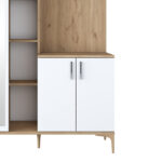 Έπιπλο εισόδου Zozmo pakoworld καρυδί-λευκό μελαμίνης 120x37.5x198.6εκ - Image 6