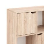 Βιβλιοθήκη Bookel pakoworld σε sonoma απόχρωση 59.6x27.5x60.4εκ - Image 4