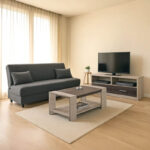 Φοιτητικό πακέτο επίπλων σαλονιού New Living pakoworld σετ 3 τμχ