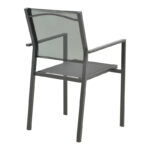 Τραπεζαρία Vergo-Confidence σετ 3τεμ pakoworld μέταλλο σε μαύρη απόχρωση Φ60x70εκ - Image 6