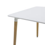 Τραπεζαρία Ezra-Natali pakoworld σετ 3τεμ pp-mdf σε γκρι-λευκή απόχρωση με φυσικό πόδι 80x80x76εκ - Image 7