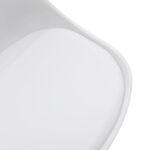 Τραπεζαρία Gaston-Cuba pakoworld σετ 5τεμ pp-mdf σε λευκή-sonoma απόχρωση120x80x75εκ - Image 4