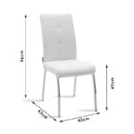 Τραπεζαρία με Πολυθρόνες Noor Μαυρο και Τραπέζι Ezali Sonoma 160x90x75εκ Σετ 7τεμ - Image 5