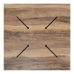 Επιφάνεια τραπεζιού Noble pakoworld HPL καρυδί 69x69εκ πάχους 12mm - Image 2