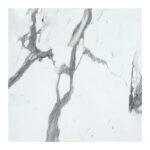 Επιφάνεια τραπεζιού Melody pakoworld HPL λευκό μαρμάρου 60x60εκ πάχους 12mm