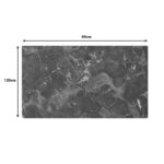 Επιφάνεια τραπεζιού Vergia pakoworld HPL σε ανθρακί όψης μαρμάρου 69x120εκ πάχους 12mm - Image 3