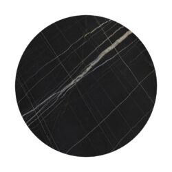 Επιφάνεια τραπεζιού Relian pakoworld HPL μαύρο όψη μαρμάρου Φ69εκ πάχους 12mm